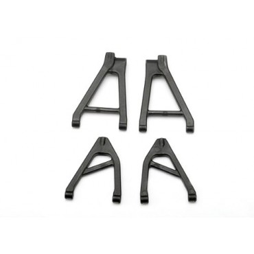 CONJUNTO DO BRAÇO DE SUSPENSÃO TRASEIRO SUSPENSION ARM SET REAR PARA 1/16 SLASH / KEM BLOCK TRAXXAS TRAX 7032